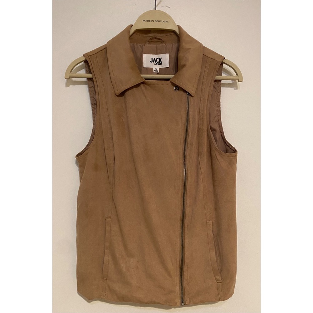 Tan suede vest